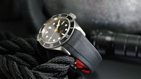 rubber strap for tudor black bay 41|black bay 41 rubber band.